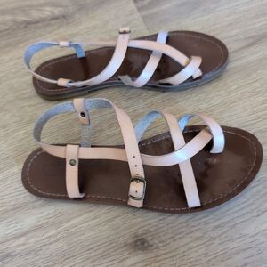 Stylish Tan Leather Sandals